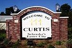 Curtis welcome sign